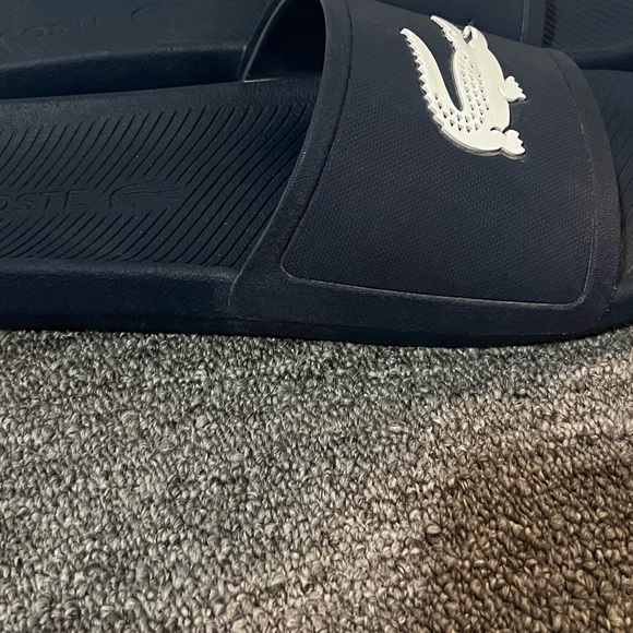 Lacoste Blue Slide Sandals Size 12 - Picture 2 of 9